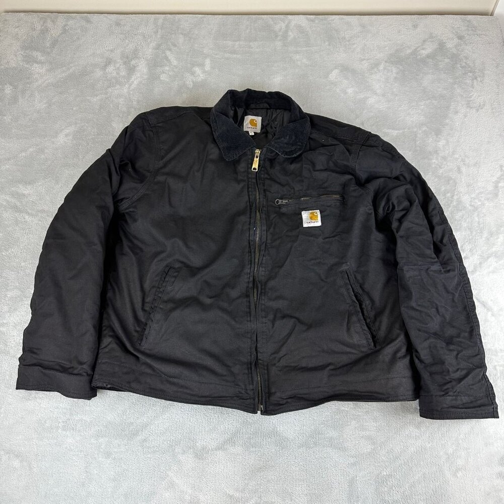 Carhartt Re-work Blanket Lined Black Detroit Men's XL (Fits like a large!)